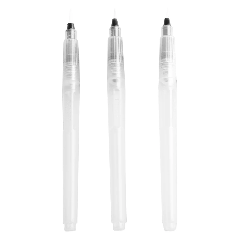 

3pcs Watercolor Brush Portable Student Paintbrushes Large Capacity Water Storage Pens Lightweight Painting Tools For s