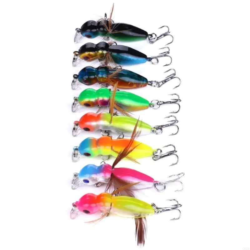 G6DE Artificial Plastic Baits Fishing Lure with Hook Crankbait Hard Baits Enduring