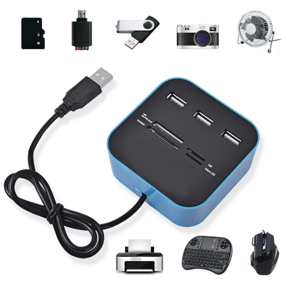 Kleine Ohne Externe Netzteil Multi-port Card Reader Automatische Anerkennung Externe TF USB Kartenleser Konverter Konverter