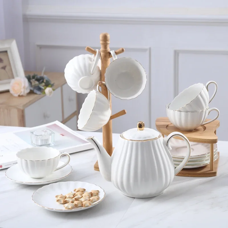 Sakura Ceramic Afternoon Tea Cup Set Vintage American Style Coffee Utensils Living Room Single European Style Coffee Cup Plate