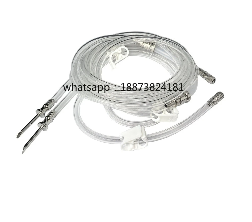Medical Pressurizer Irrigation Pump Silicone Tubes with Interface Adapters fast shipping