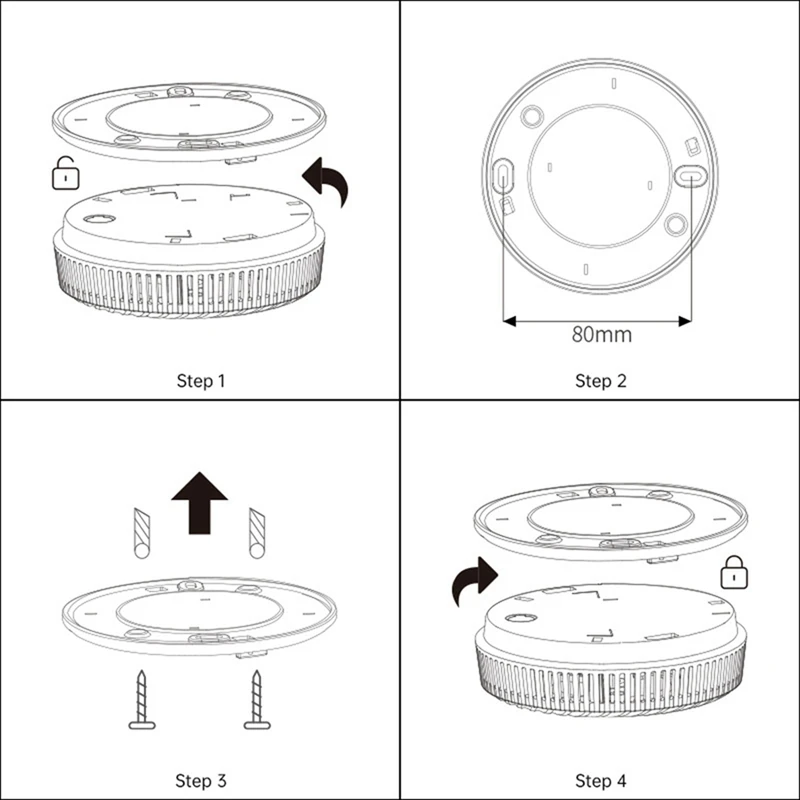 Vertical Smoke Alarms Fire Smoke Detector Commercial Household Induction Drip Alarm Insect Screen Design