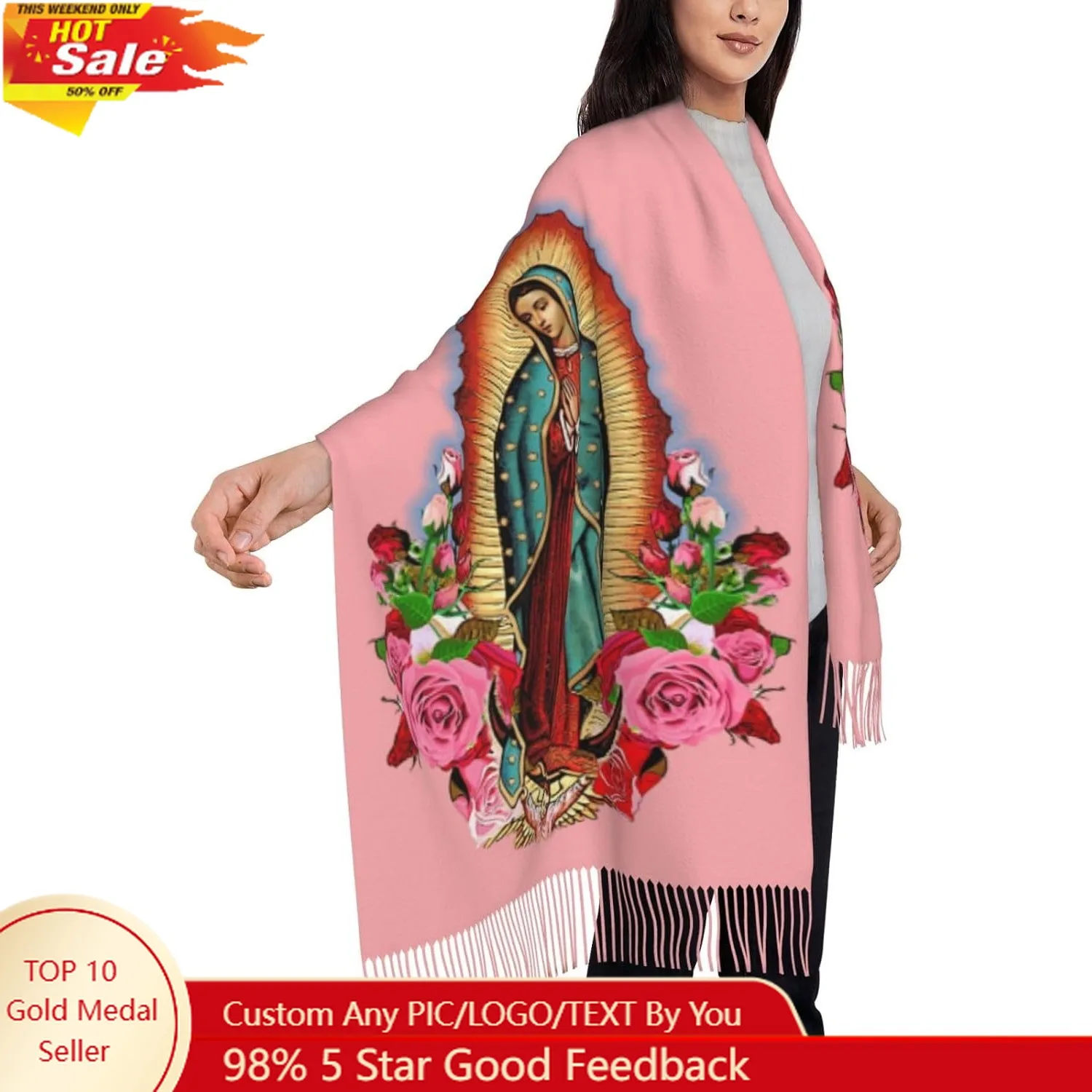 

Fashion Shawls And Wraps For Women, Blanket Tassel Scarf, Chic Cape Soft Large Warm Wrap Gift For Spring Winter Fall