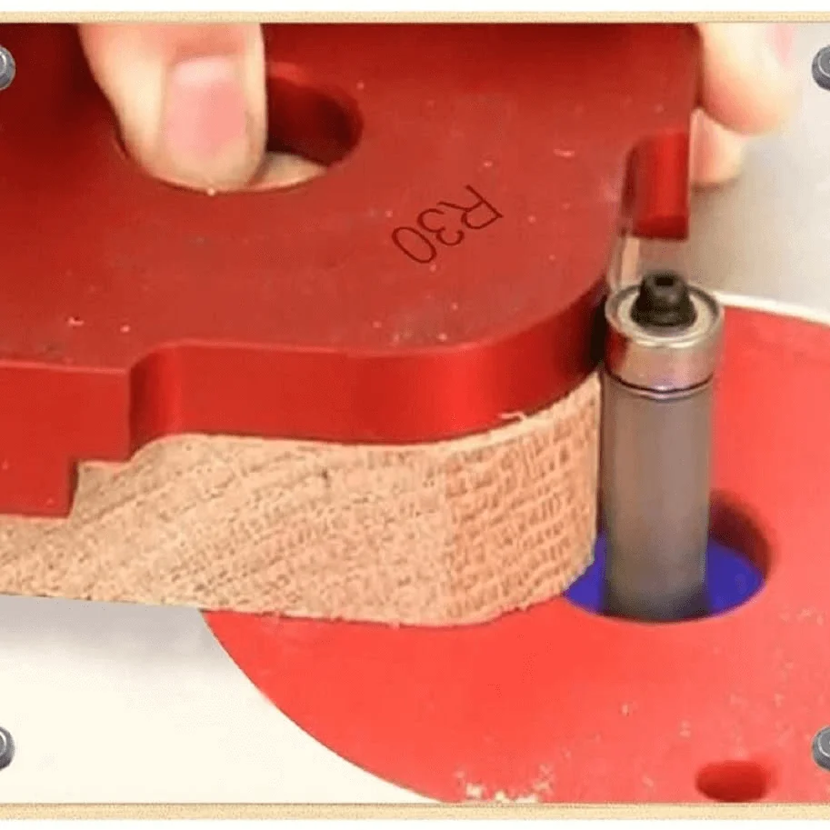 Wooden Work Corner Radius Quick-Jig Woodworking Trimming Radius Jig Router Templates Aluminium Alloy Radius Corners