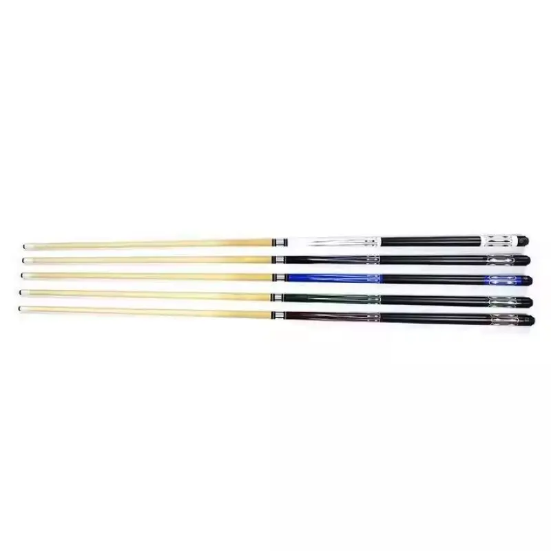 Billiards Cue Maple Wooden 1/2 Stainless Steel joint Pool Cue stick 57 Inches (145cm) 19-21oz 13mm Tip in stock