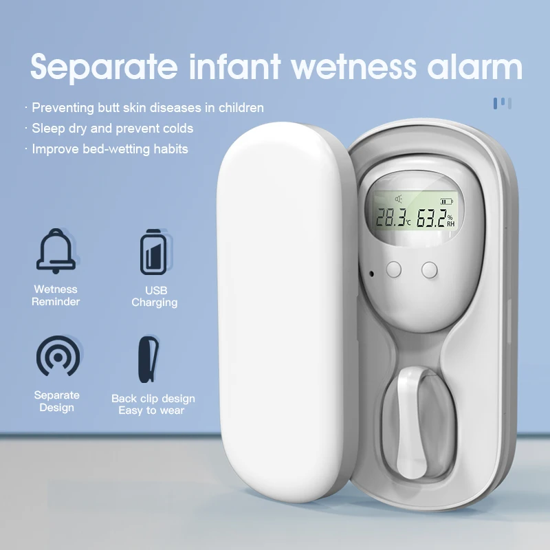 2024 New Baby Product Wireless Bedwetting and Enuresis Alarm Bay Wetness Alarm with New Magnetic Sensor