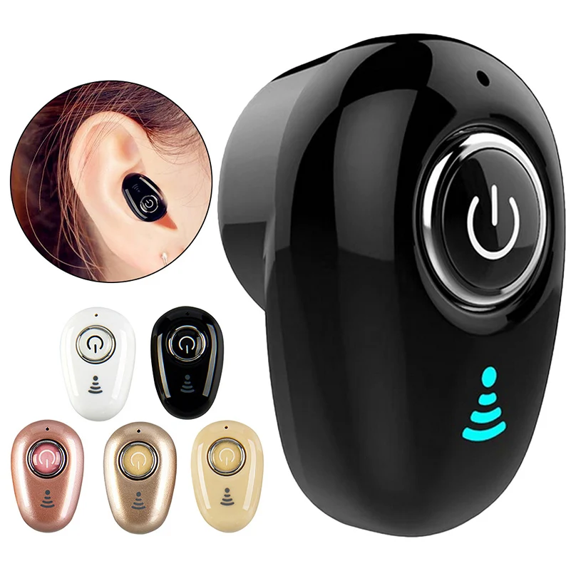 Hot S650 Mini Bluetooth Earphone Wireless In-ear Invisible Headphone Earbuds Handsfree Headset Stereo with Mic Dropshipping