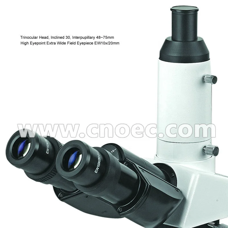 OPTO EDU A13.1022 800x Trinocular Inverted Industrial Metallographic Microscope Halogen Lighting CE Certified For Metal Inspecti