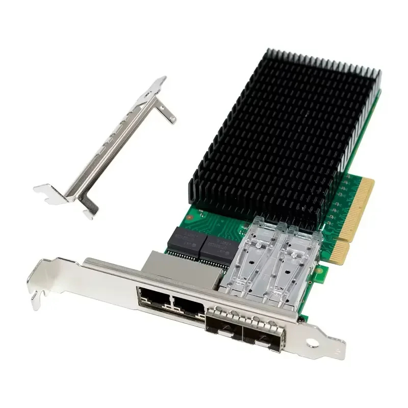 PCIe X8 X710-TM4 Dual-optical Dual-electrical Port Integrated 10-gigabit Server Network Card