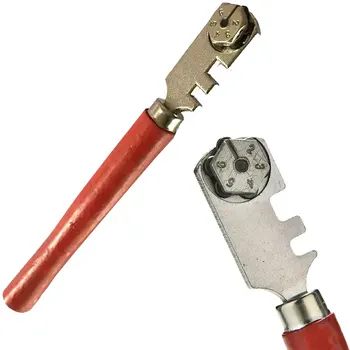 6 바퀴 강철 유리 커터 전문 유리 절단 도구 다기능 병 커터 롤러 절단 공예 유리 타일 커터