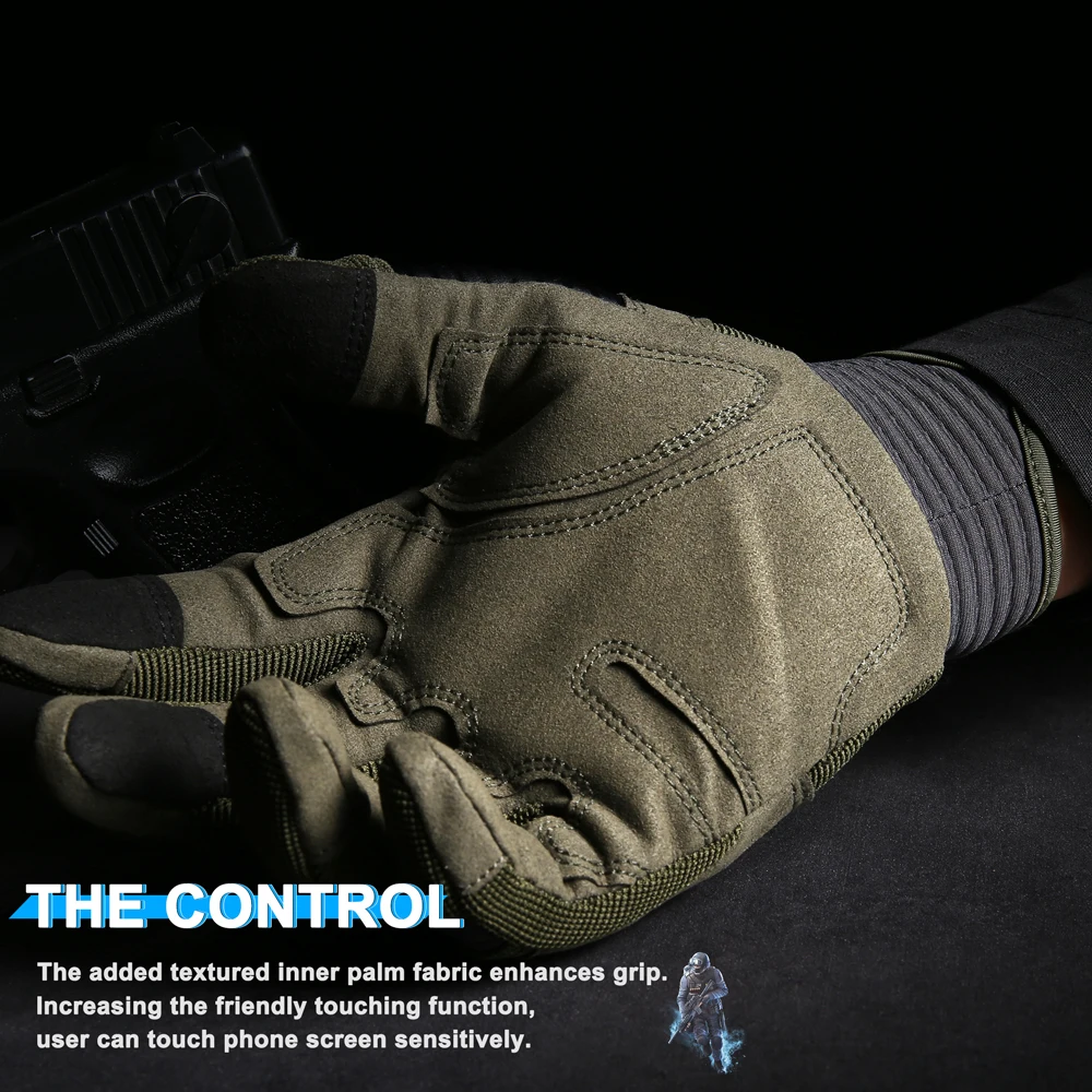 Touch Screen Tactical Gloves Outdoor Sport Paintball Hunting Airsoft Combat Cycling Anti-Skid Work Protection Full Finger Glove
