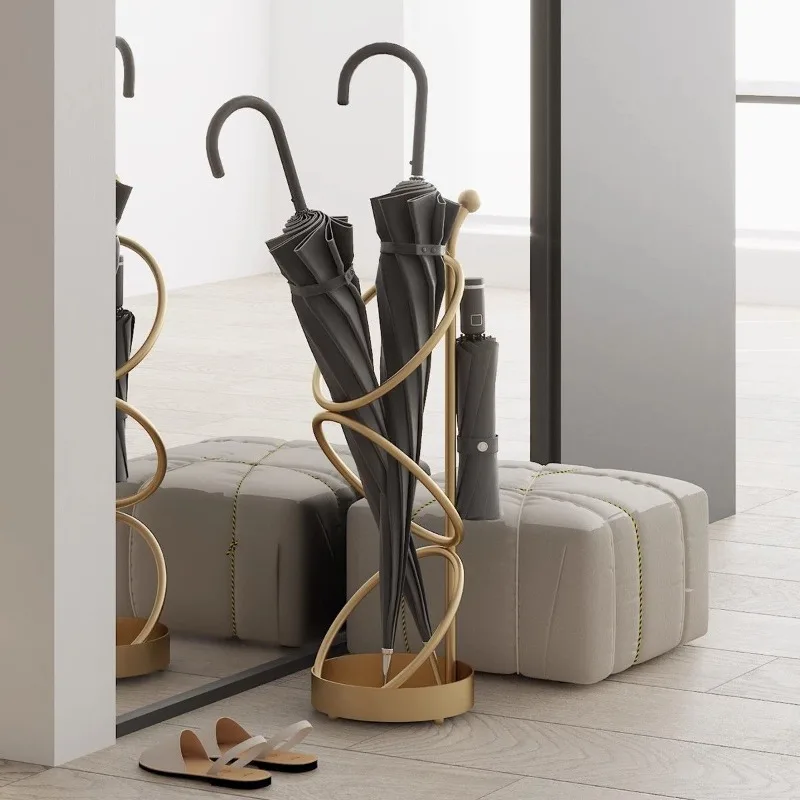 Floor Umbrella Storage Rack Door Back Drainer Holder Large Capacity Commercial Organizer