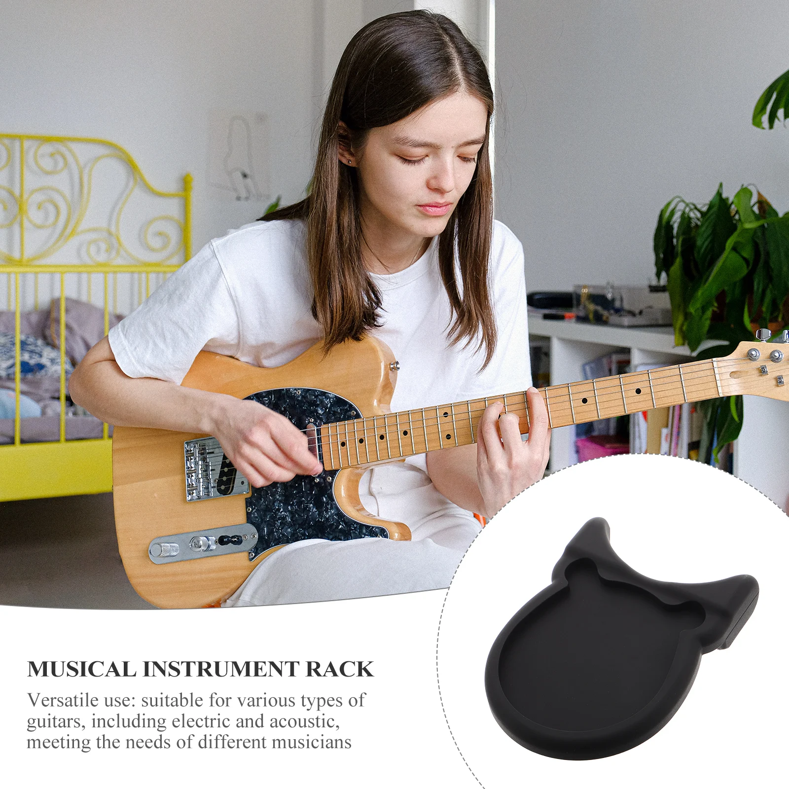 

Guitar Stand Mat Holder Instrument Rubber Neck Pad Electric Accessories Maintenance Kit Stable Portable Lightweight