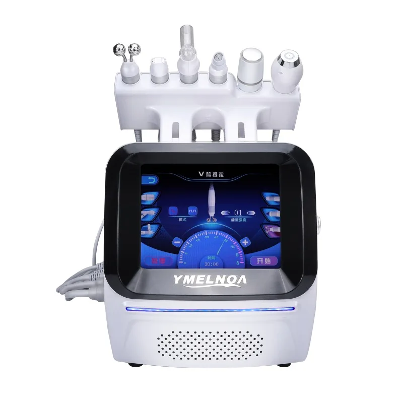 Hot sale Professional 6 In 1 H2O2 Oxygen Small Bubble Facial Care Machine Jet Skin Care Facial Cleaning Skin Rejuvenation Device