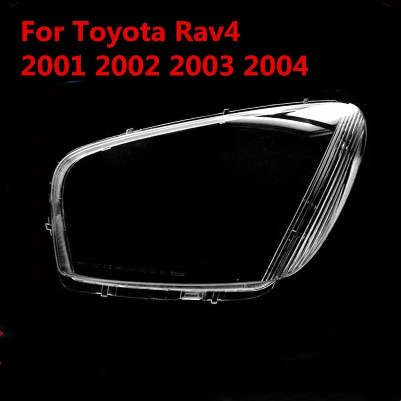 HTTCY  Car Headlight Cover head light lamp Transparent Lampshade Shell Lens Glass for Toyota Rav4 2001 2002 2003 2004