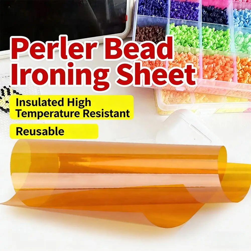 1/10Pcs Handmade Hama Beads Ironing Paper Reusable Toy Accessories Ironing Film Sheet Heat Resistant Iron-on Mat Heat Press Pad