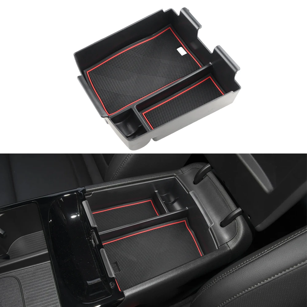 For Hyundai Tucson 2025 2026 Armrest Storage Box Center Console Organizer Tray Plate Container Car Interior Accessories