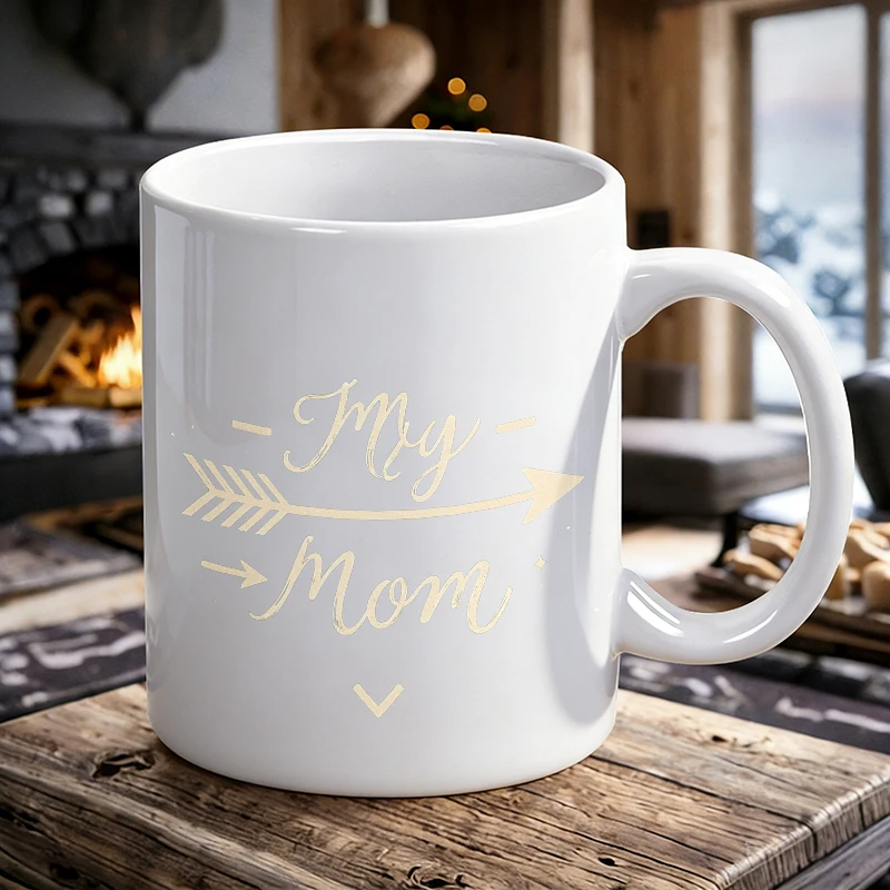 

Cup & Mug Set, My Mom Minimalist Arrow Ceramic Mug, Coffee Cup, Milk Cup, Office Tea Cup, Drinking Cup, Gift for Friends