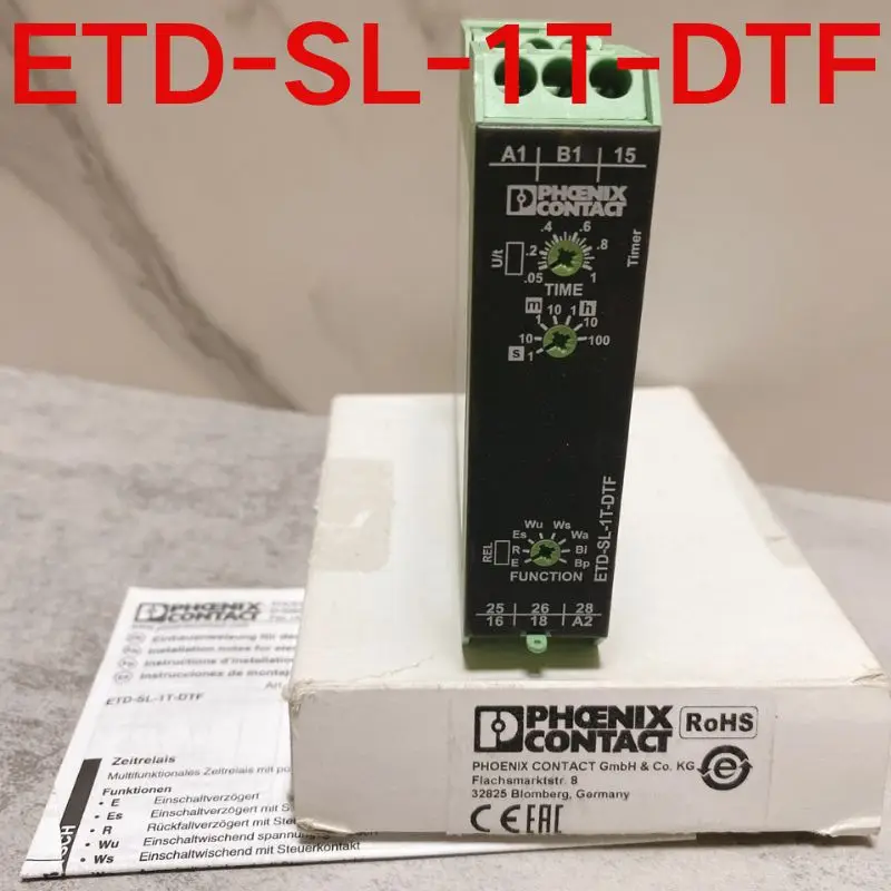 brand-new, The outer packaging of the safety relay has been opened  ETD-SL-1T-DTF