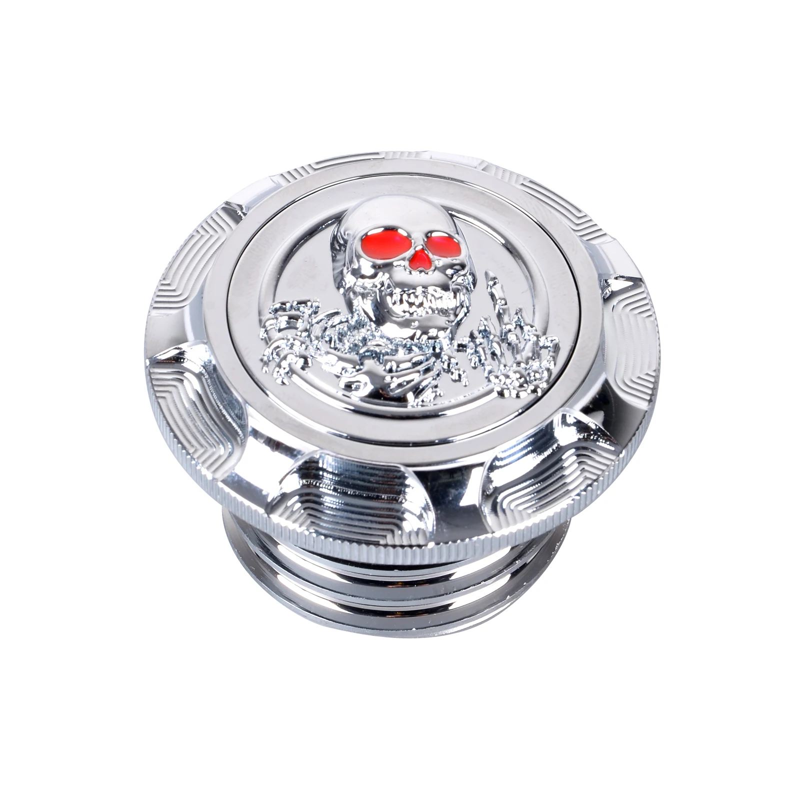 Motorcycle Tank Cover Oil Cap 3D CNC AluminumFuel Gas Decorative for Harley Sportster XL 1200 883 X48 Dyna Touring Road King
