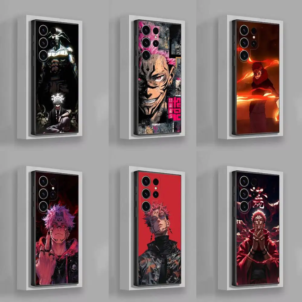 

J-Jujutsu Ryomen Sukuna k-Kaisen Phone Case For Samsung S25,S24,S21,S22,S23,S30,Ultra,S20,Plus,Fe,Lite,5G Black Cover