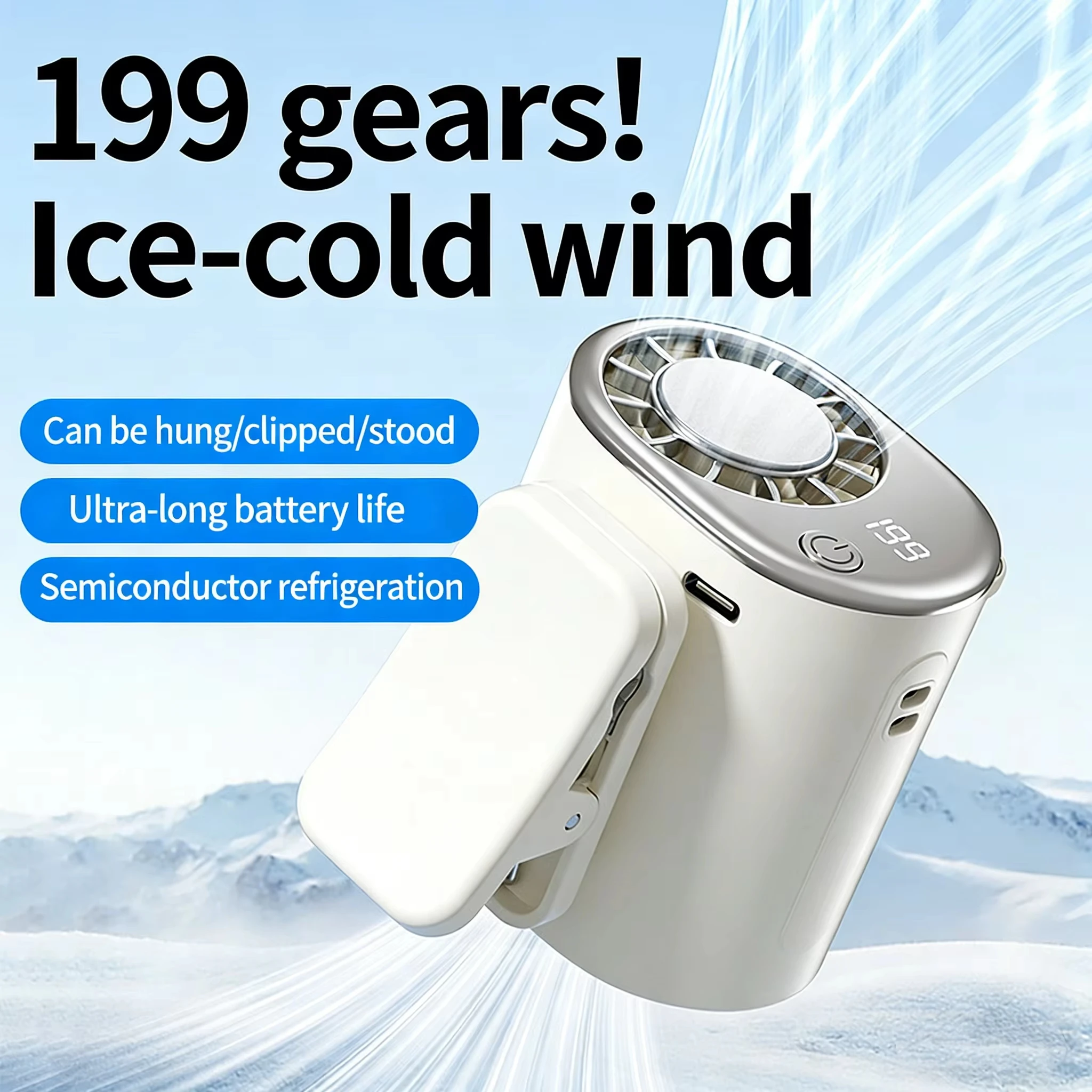 พัดลมหนีบรถยนต์แบบพกพา พัดลมหน - Oscillating Fan Clip บทวิจารณ์และราคา