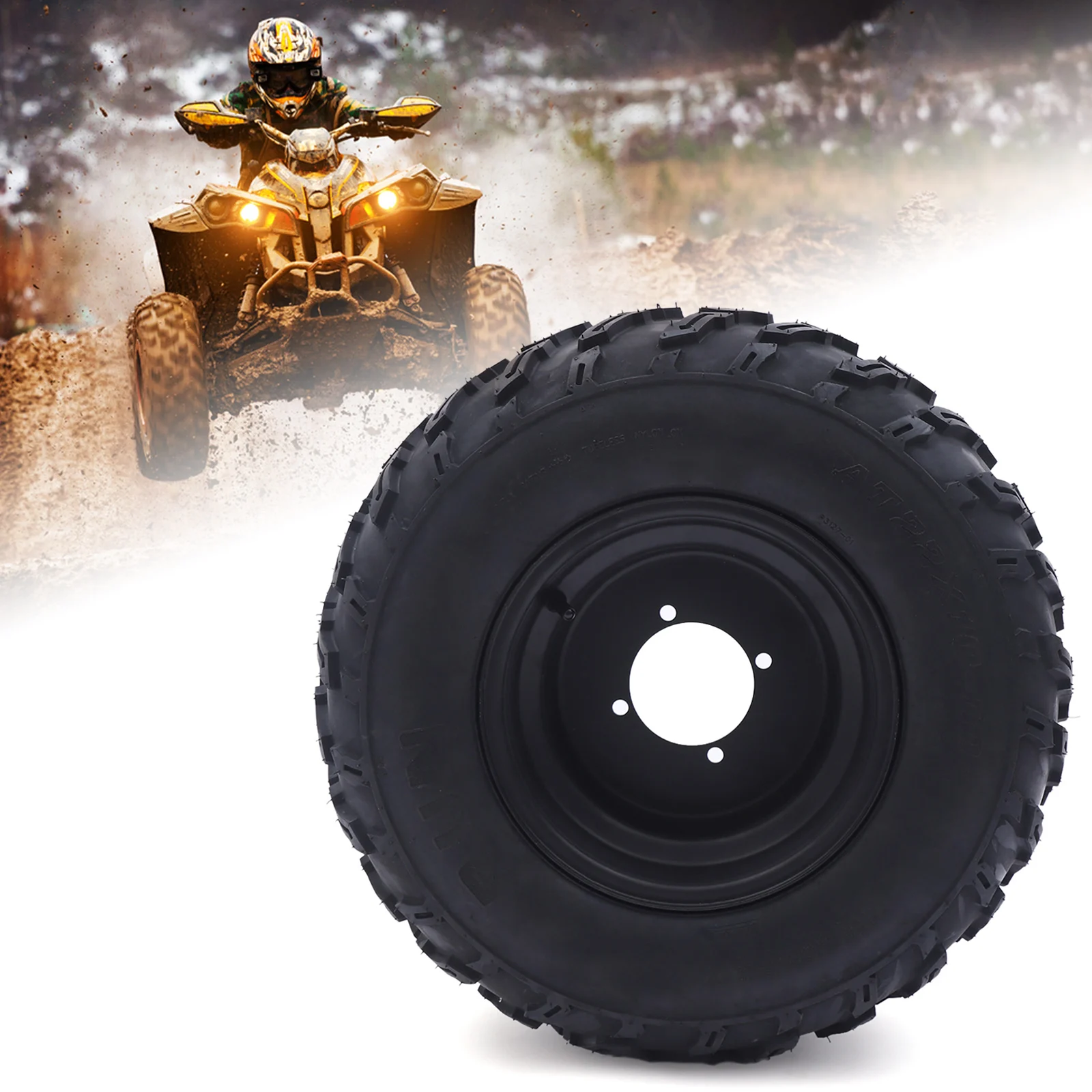 All-terrain Tire  ATV Wheel  Inflatable Tire 55*23cm 22*10-10 Tire for Go-Kart Anti-Puncture Design for ATVs and Karting