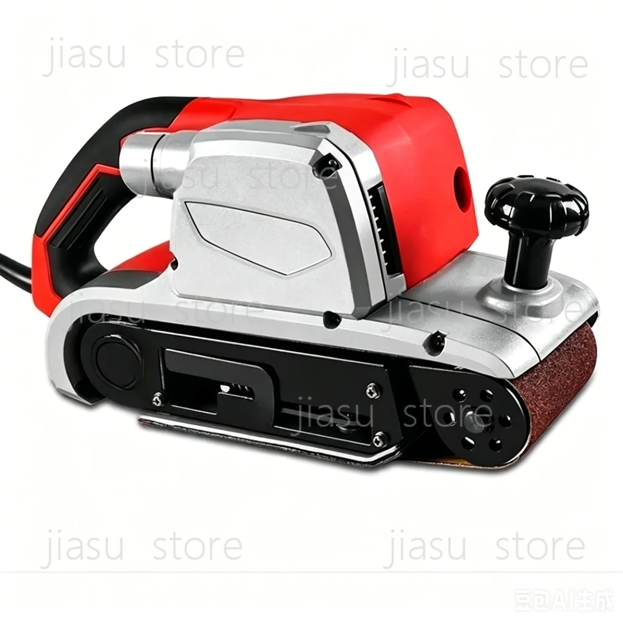 Portable 4-inch belt sander, high-power belt sander, household sandpaper machine for woodworking