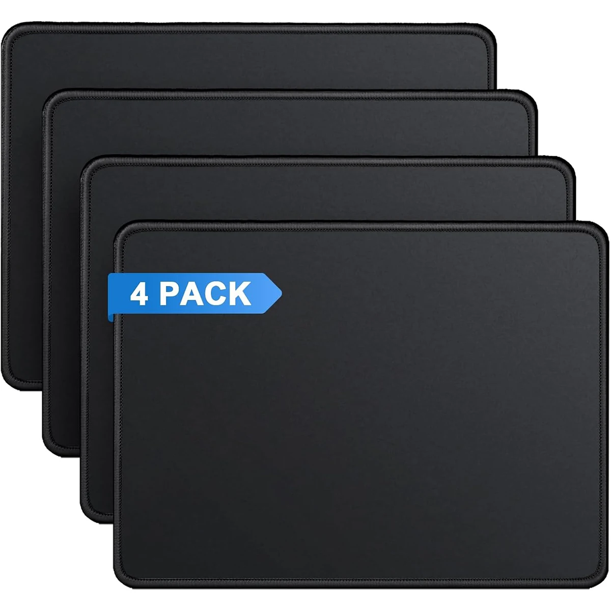 Suitable for Computer Mouse - Ergonomic Mouse Pad with Stitched Edge for Office and Gaming Laptop, Comfortable Wrist Support