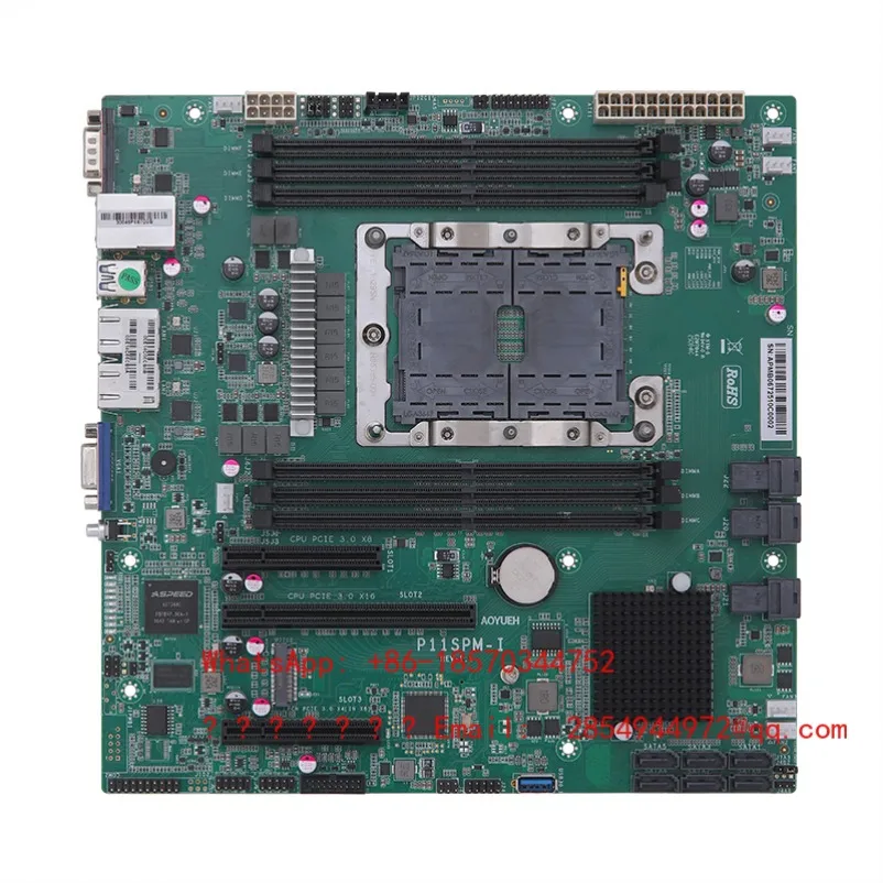 P11SPM-I Server Motherboard Supports M.2 NVMe Onboard Dual 2.5G Gigabit M-ATX Version  3647 Quad Channel DDR4 Memory HDMI VGA