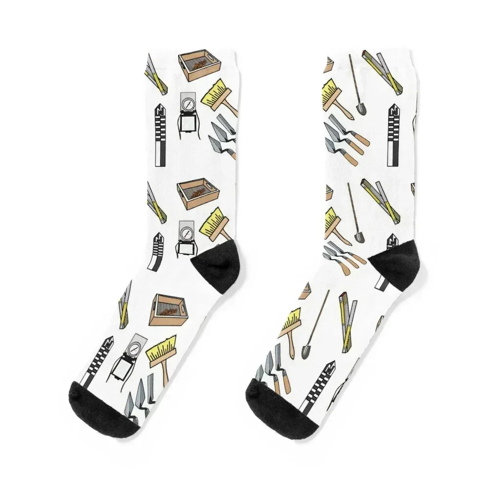 

Archaeology Tools! Socks cotton anti slip football floor Woman Socks Men's