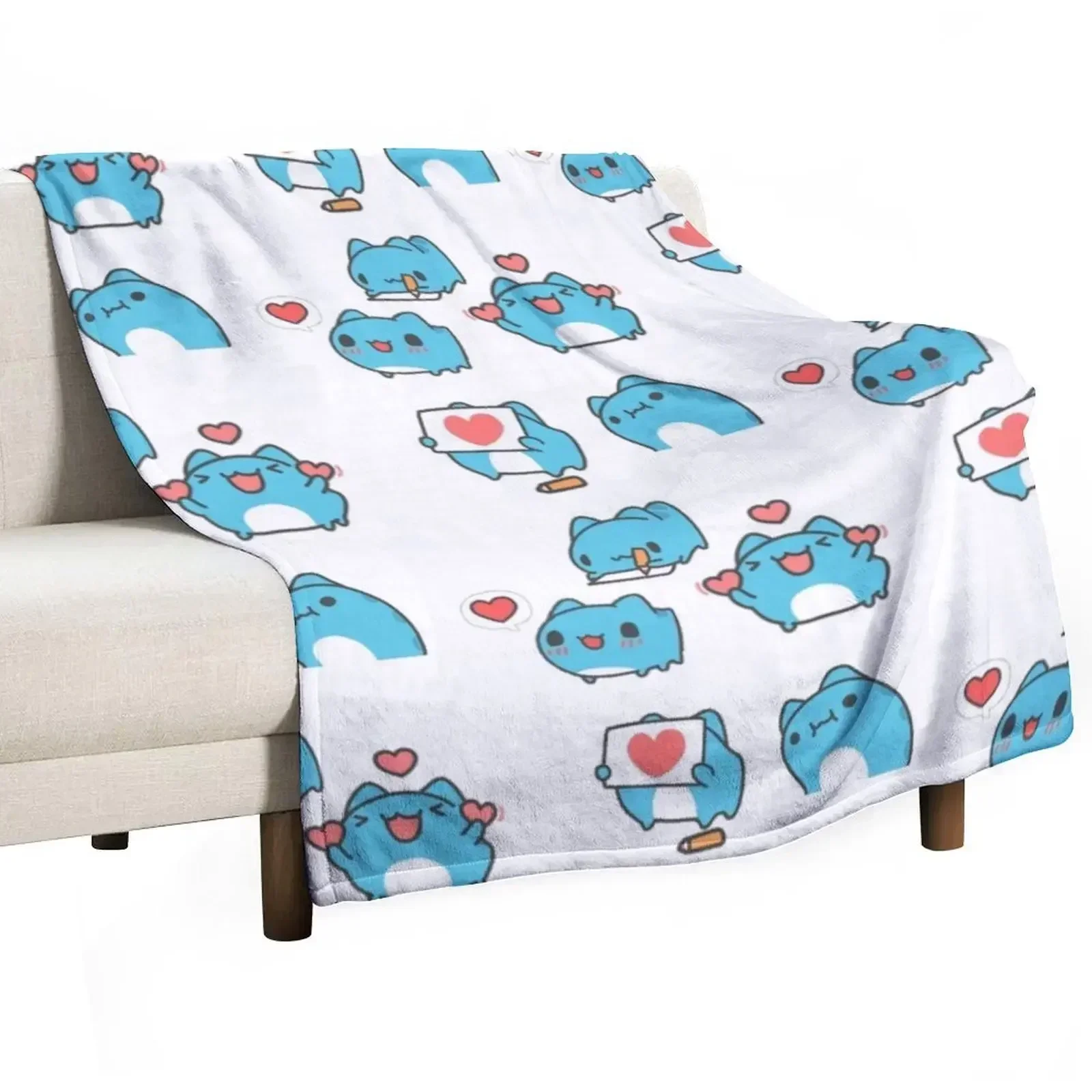 Comic cat/ bugcat/ bugcat capoo Throw Blanket for winter Sofa Throw For Sofa Thin Blankets