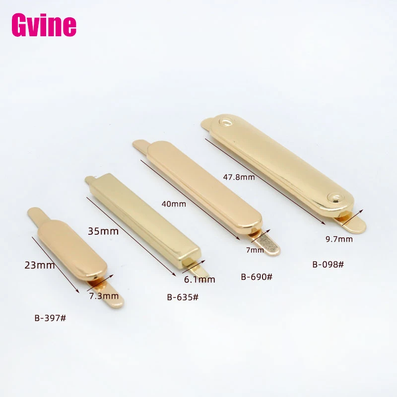 10 шт. прямоугольные металлические ярлыки для кожи, декор для сумок, одежды и обуви