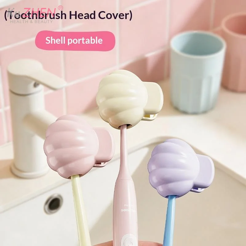 Travel Portable Toothbrush Head Cover Waterproof Dustproof Toothbrush Protective Cap Plastic Clip For Household Bathroom