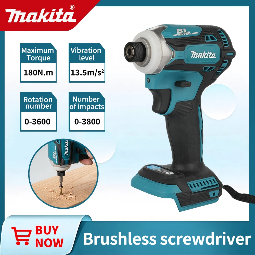For Makita DTD171 Cordless Impact Driver,18V Brushless Screwdriver with SDS Quick-Change Chuck for Fast Screw Installation
