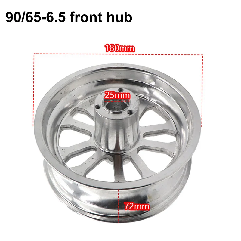 6.5 Inch Rim Front Wheel 90/65-6.5 Rear 110/50-6.5 Tubeless Aluminum Hub Assembly Scooter With Axle