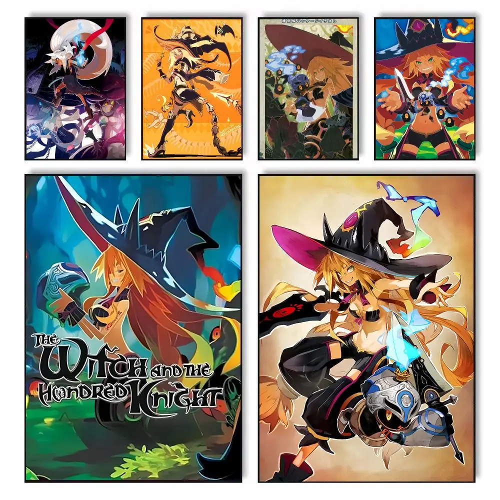 Game The Witch and the Hundred Knight Painting Calligraphy Stylish Canvas Poster Wall Art for Bedroom Home Decor Gift