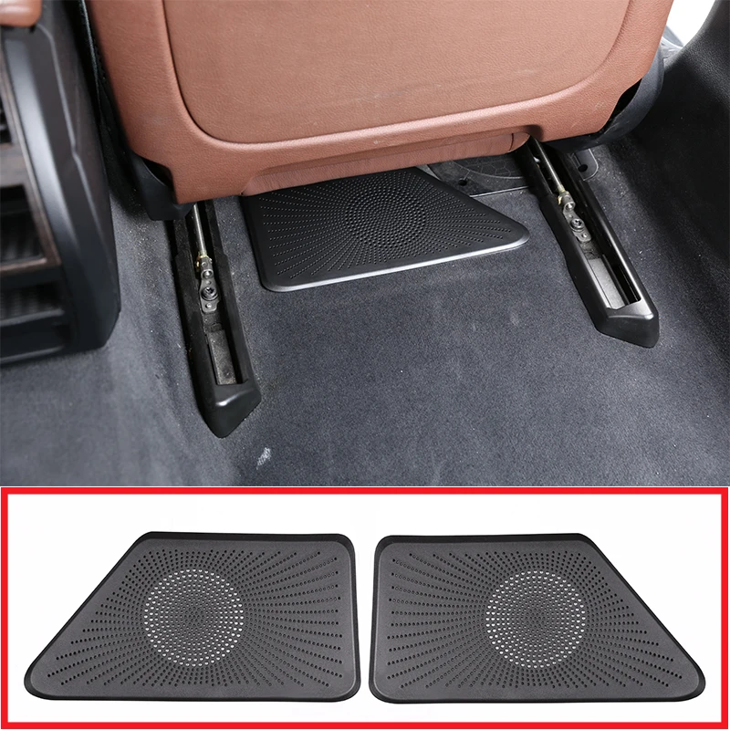 

For BMW 5 Series F10 2011-2017 ABS Black Car Seat Outlet Air Outlet Vent Protect Cover Trim Accessories 2 Pcs