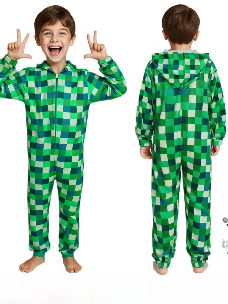 Disfraz de loween My World, Traje de Actuación, Armadura de Diamantes, Ropa Infantil, Actuación en Escenario, Traje Tradic...