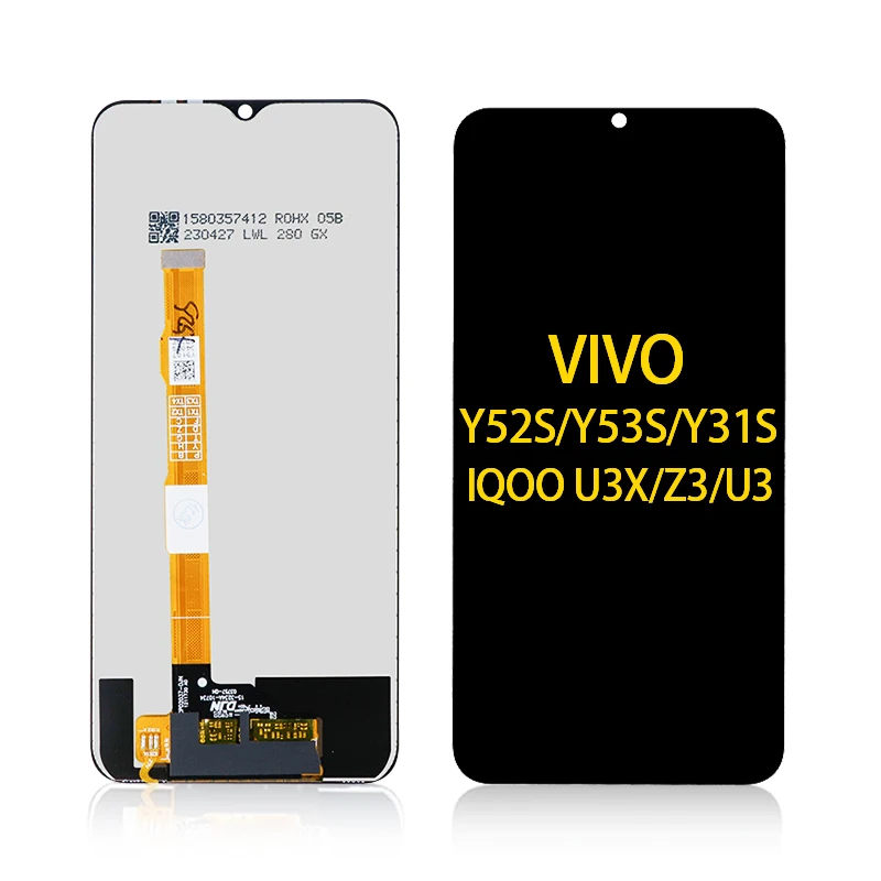 LCD Display For VIVO Y31S LCD Display Touch Screen Digitizer Assembly For VIVO Y52S Y53S Y31S IQOO Z3 U3 LCD Screen Replacement