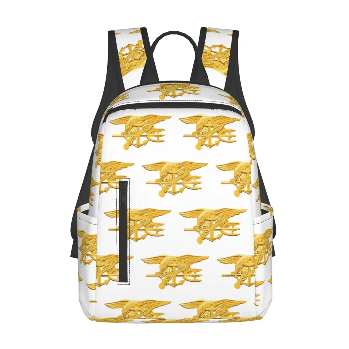 

Navy Seals Badge Backpack Large Capacity Kids BookBag School Bag Shoulder Bags for Men Women