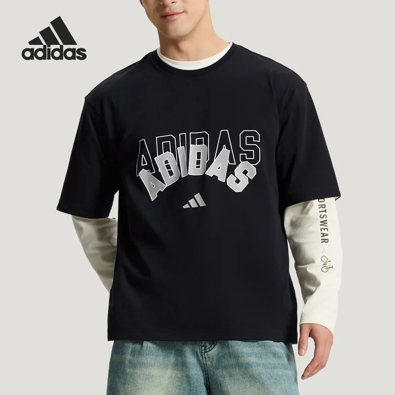 

Adidas U 2IN1 T-SHIRT Men's and Women's Classic Sports Casual Short Sleeve KX0514