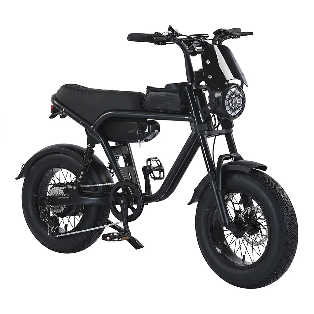 BR Cheap Fat Electric Bike Mountain Ebike Eletric Dirt Bike Full Suspension Retro Super73 Style 4.0 Tire Electric Bicycle For Ad
