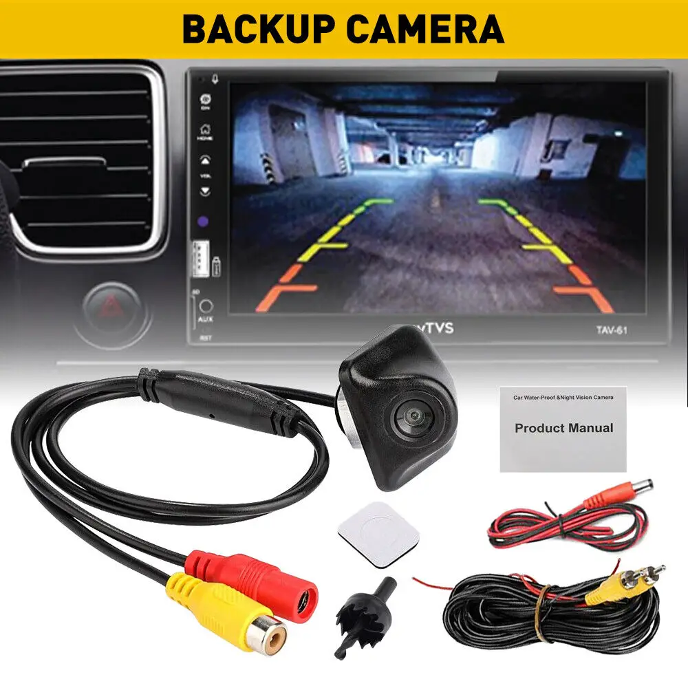 

Bileeko Waterproof 22MM Car Rear View Reverse Camera Parking Backup Camera HD Night Vision for monitor Parking