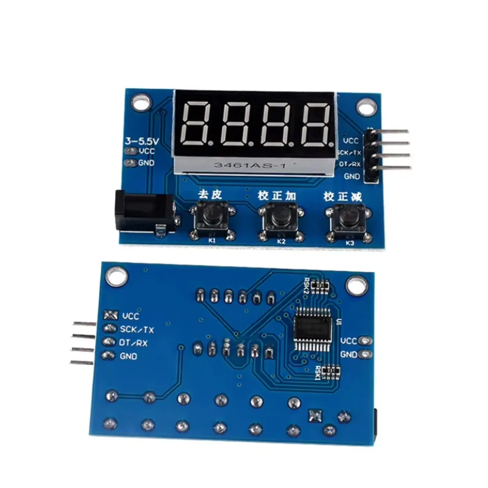 전자 계량용 디지털 디스플레이가 있는 HX711 압력 센서 중량 스케일 모듈