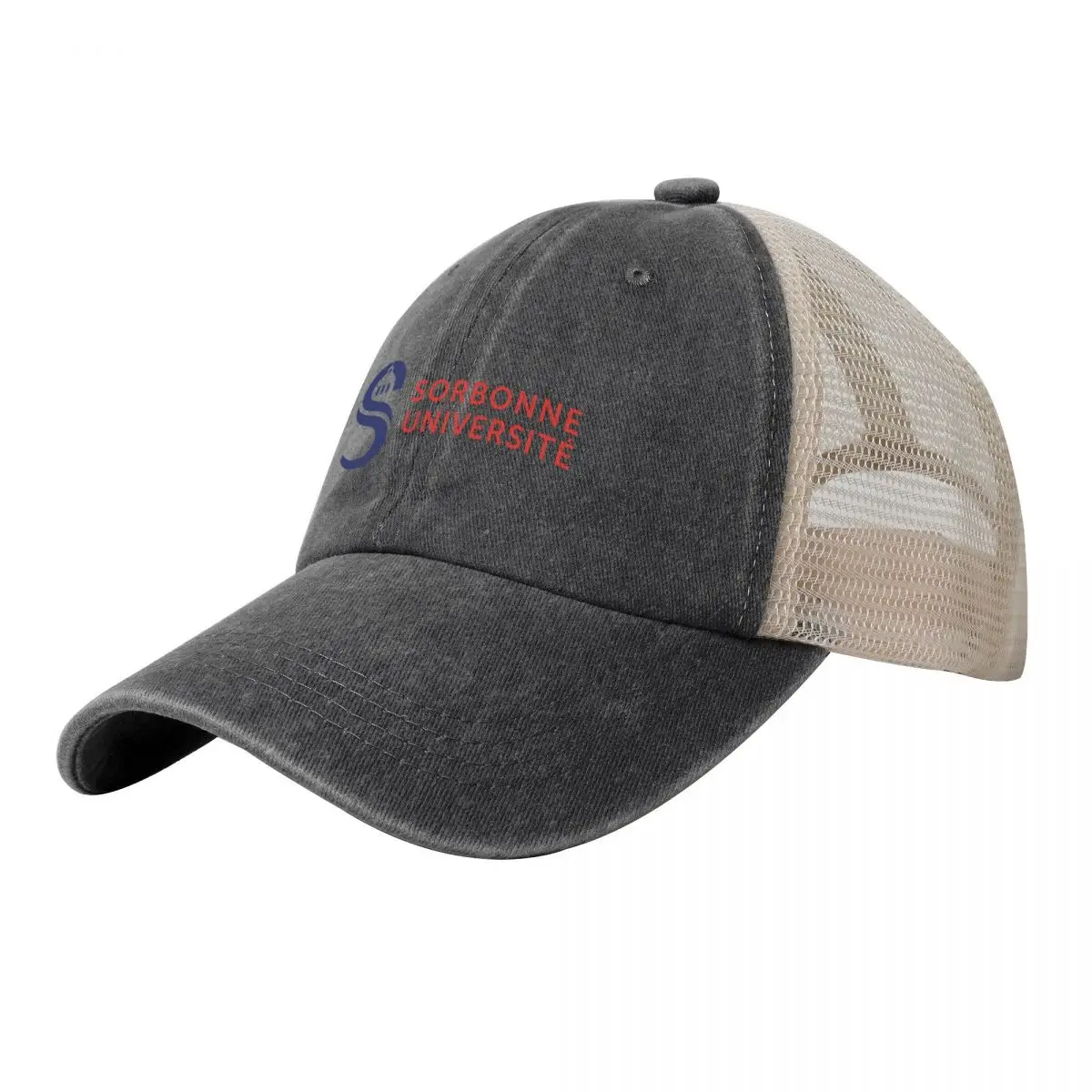 

Sorbonne university Cowboy Mesh Baseball Cap custom Hat Cosplay Uv Protection Solar Hat tea Hat Hats Woman Men's