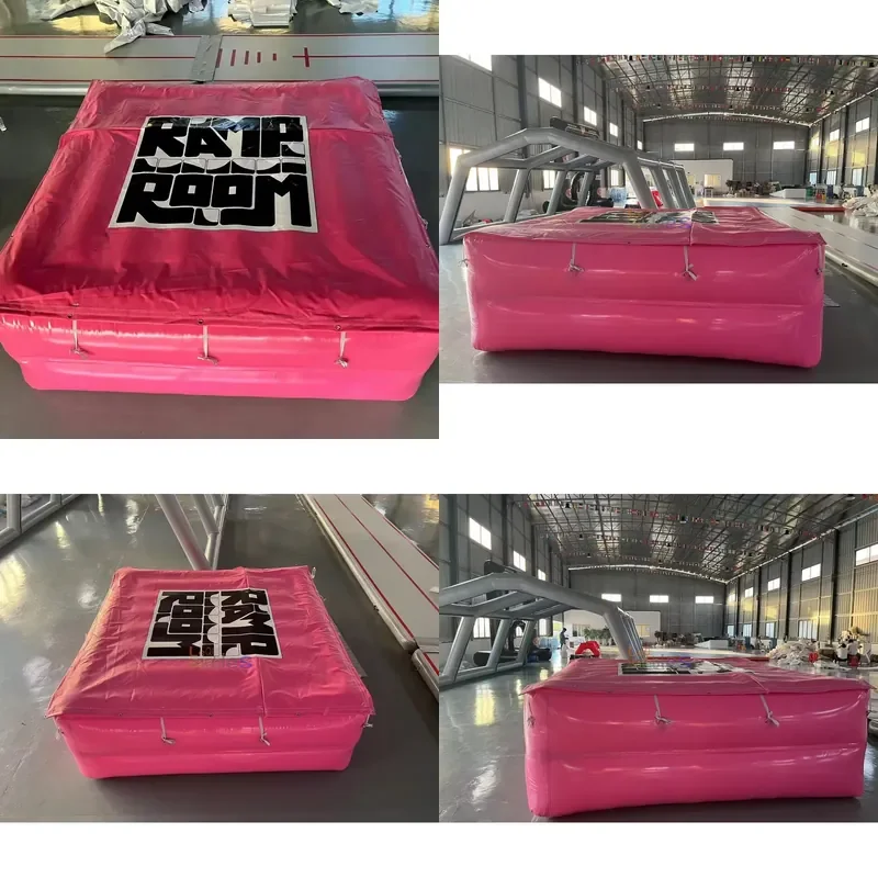 Custom Logo PVC Inflatable Stunt Landing Airbag Inflatable Crash Pad Safety Jump Cushion for Outdoor Sports