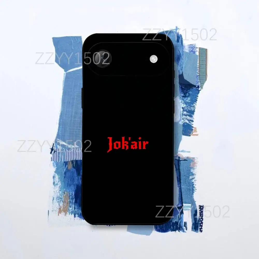 Casing HP Jokair Jok Travolta 2025 untuk iPhone 17,16,15,14,13,12,Pro,Max,Plus,E,SE4,Air,Mini Hitam Funda Shell