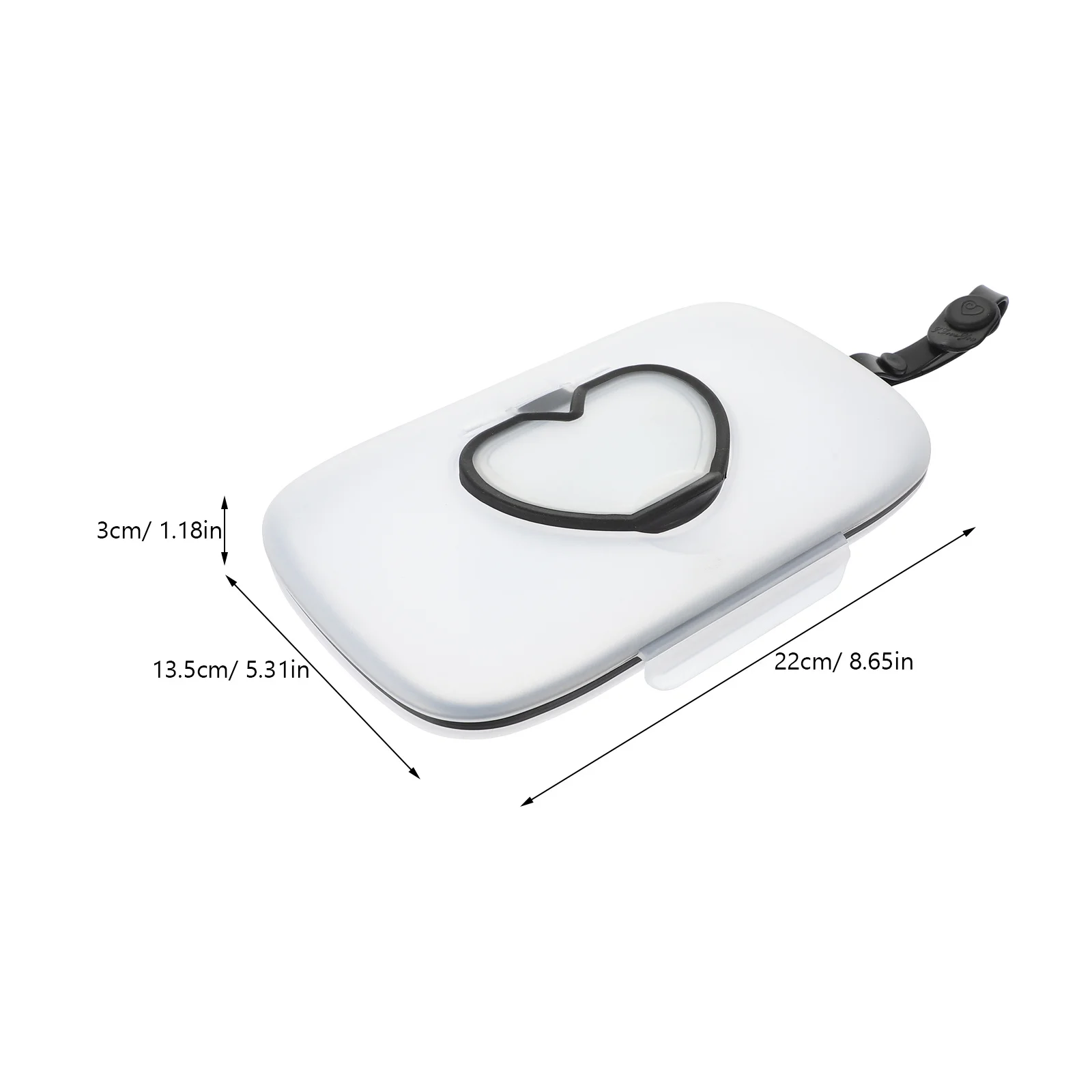 حافظة مناديل مبللة للسفر، موزع مناديل مبللة للأطفال، غطاء على شكل قلب، سعة كبيرة، مناديل ناعمة رطبة، غطاء صندوق مناديل #5