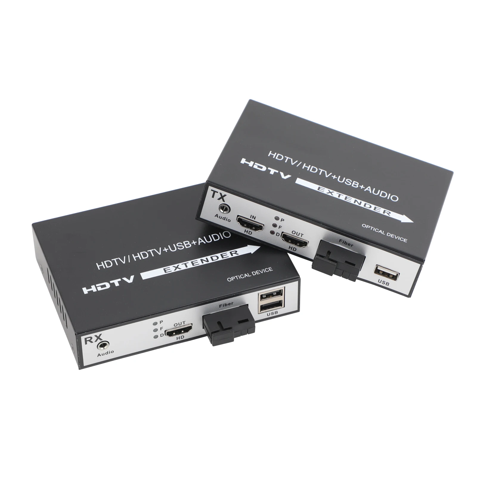 1080P HDMI KVM Optic Transceiver SC Port  Audio/Video Converter Loop-through Audio USB Mouse/Keyboard US/EU Plug For HDTV